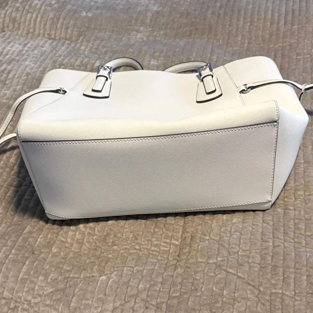 Michael Kors Cream Leather Tote